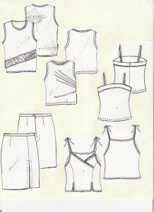 designing fashion with fashion flat sketches