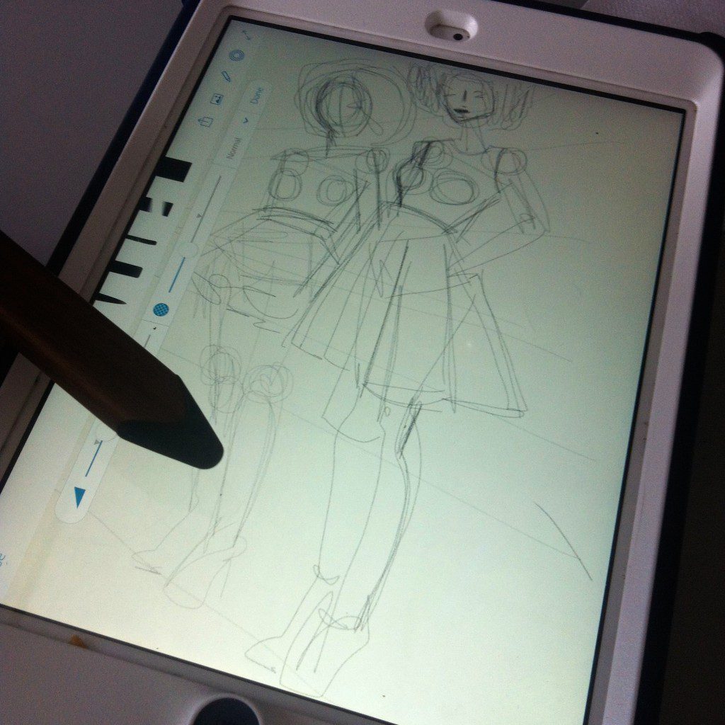 Digital Fashion Sketching on iPad | Fashion Illustration Tribe- Laura ...